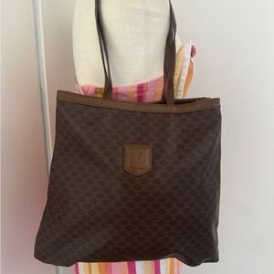 Celine Brown Monogram Canvas Tote